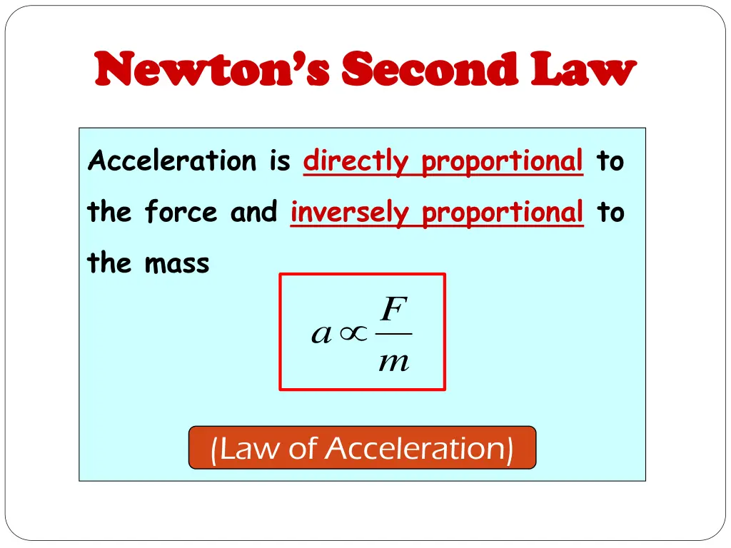 newton s second law newton s second law 1