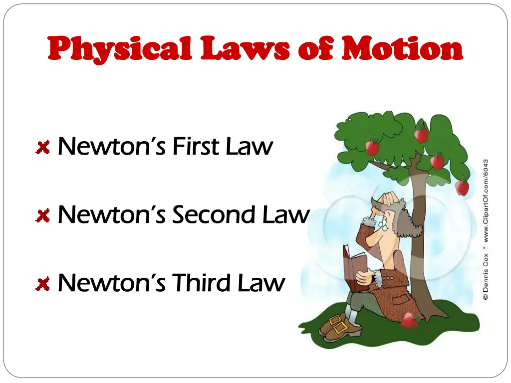 physical laws of motion physical laws of motion