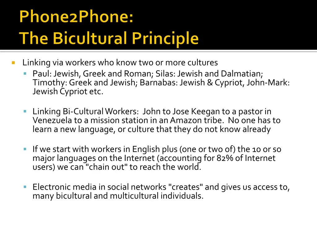 linking via workers who know two or more cultures