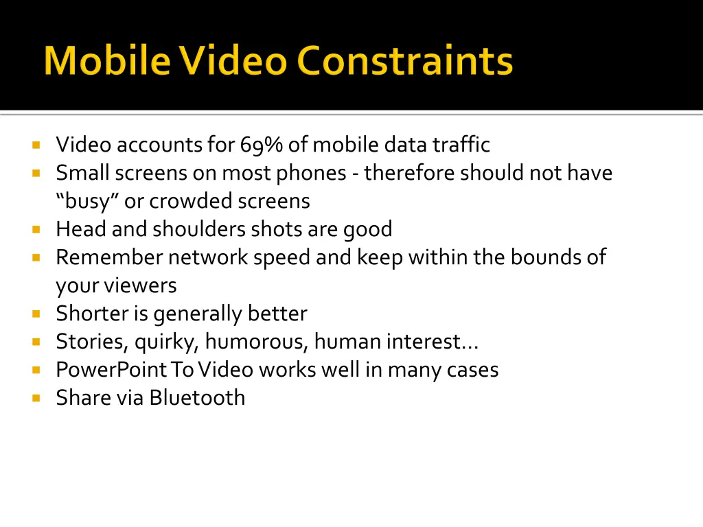 video accounts for 69 of mobile data traffic