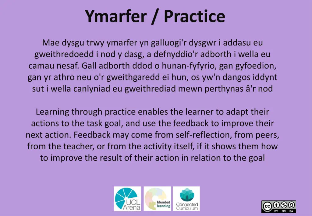 ymarfer practice