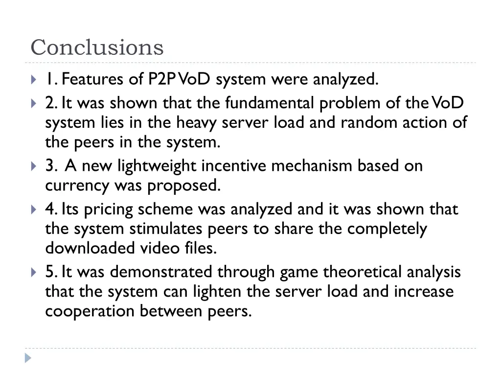 conclusions