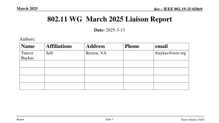 march 2025