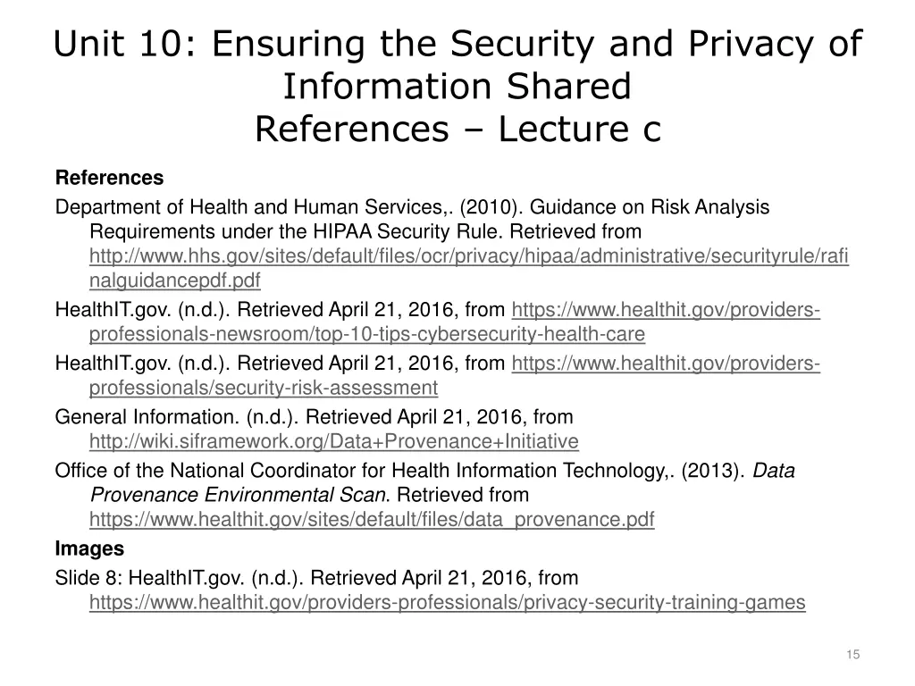 unit 10 ensuring the security and privacy 1