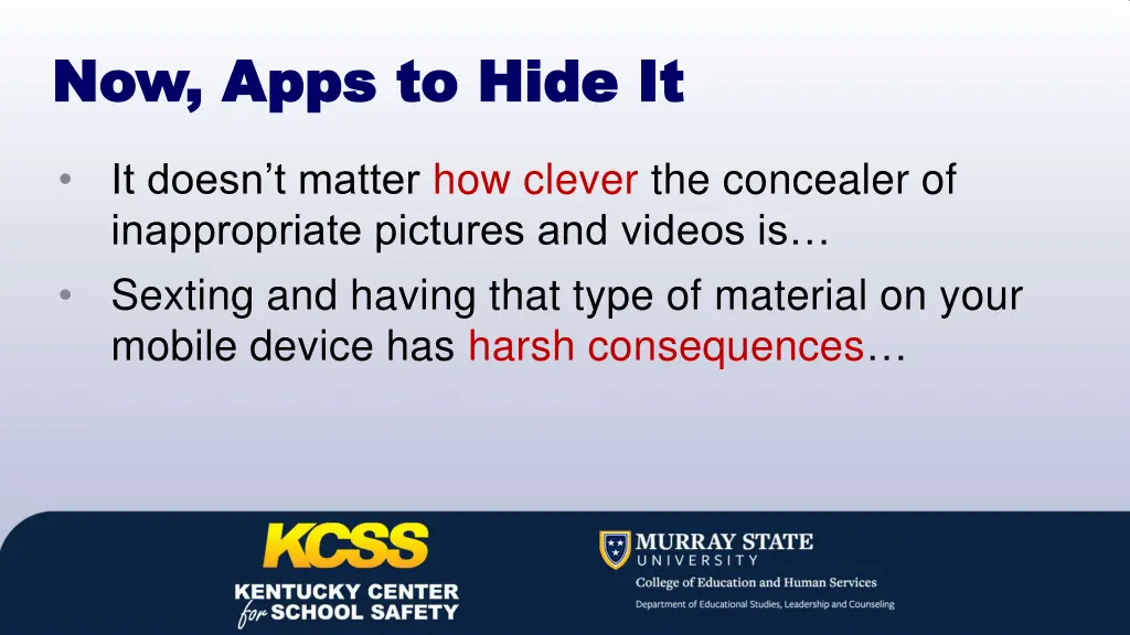 now apps to hide it now apps to hide it