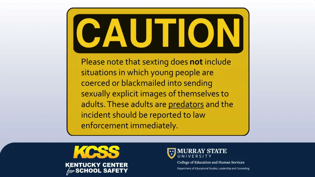 please note that sexting does not include