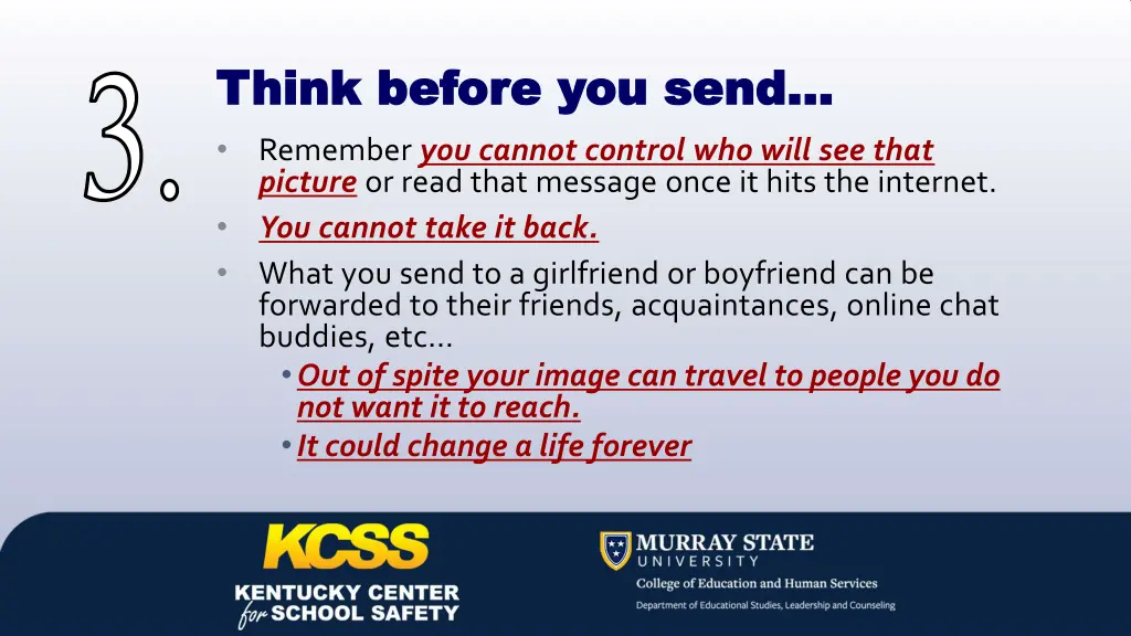 think before you send think before you send