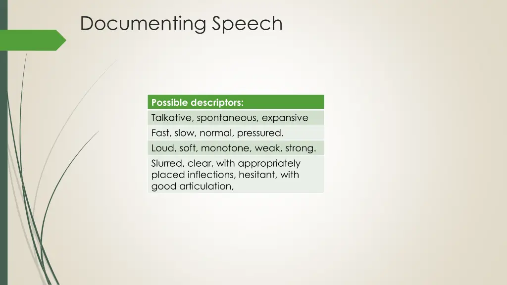 documenting speech