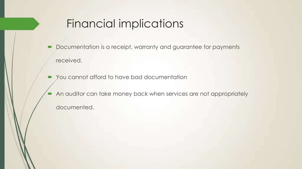 financial implications