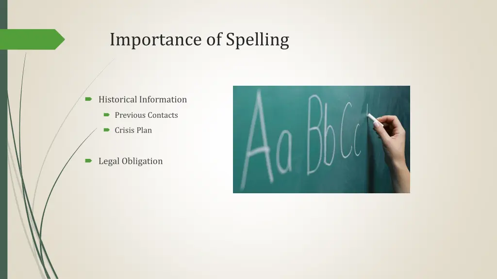 importance of spelling