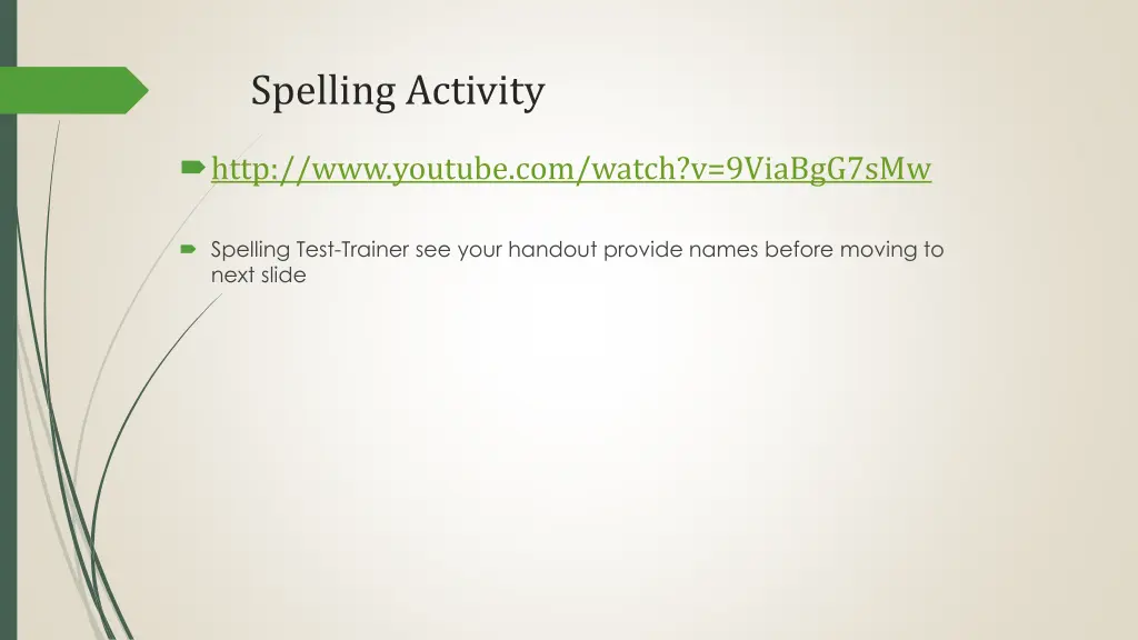 spelling activity