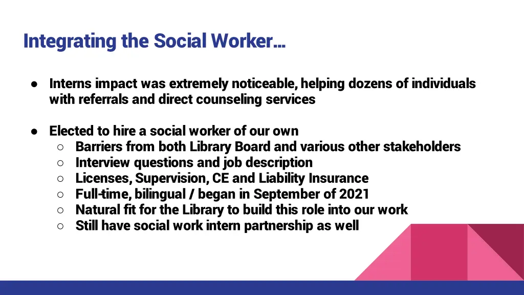 integrating the social worker 4
