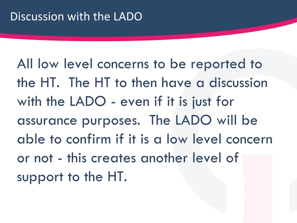 discussion with the lado