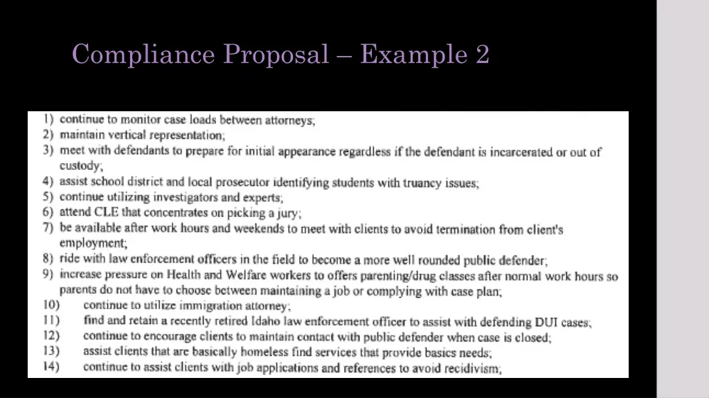 compliance proposal example 2