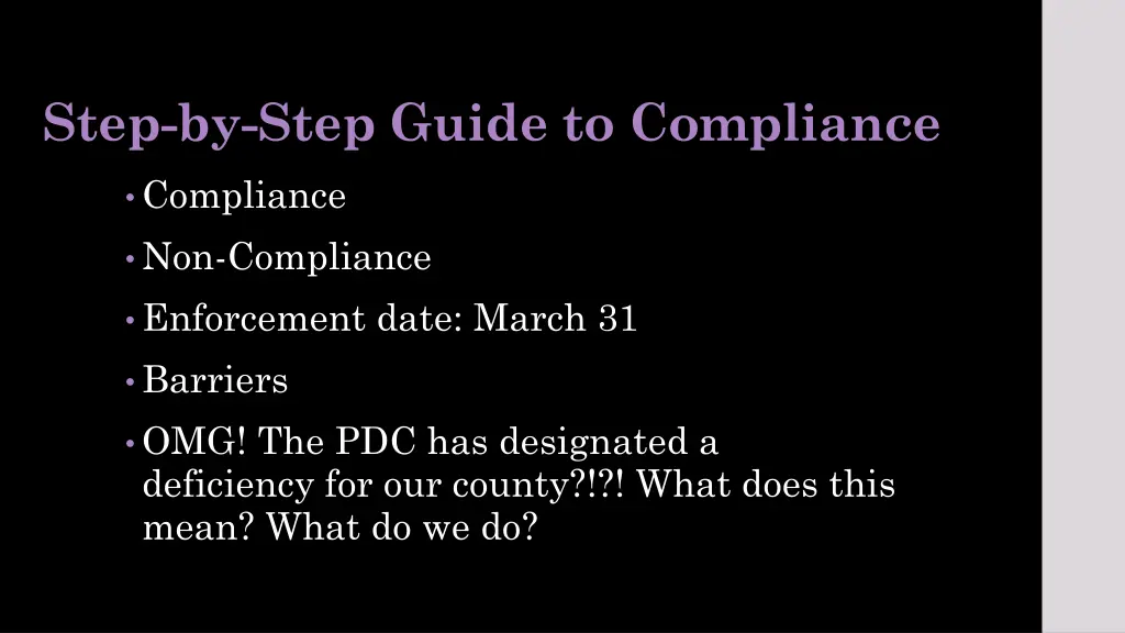 step by step guide to compliance 1