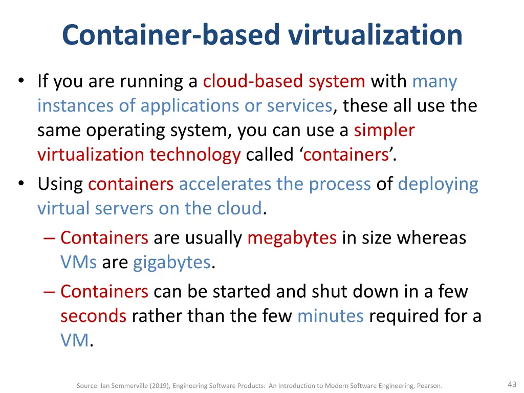 container based virtualization