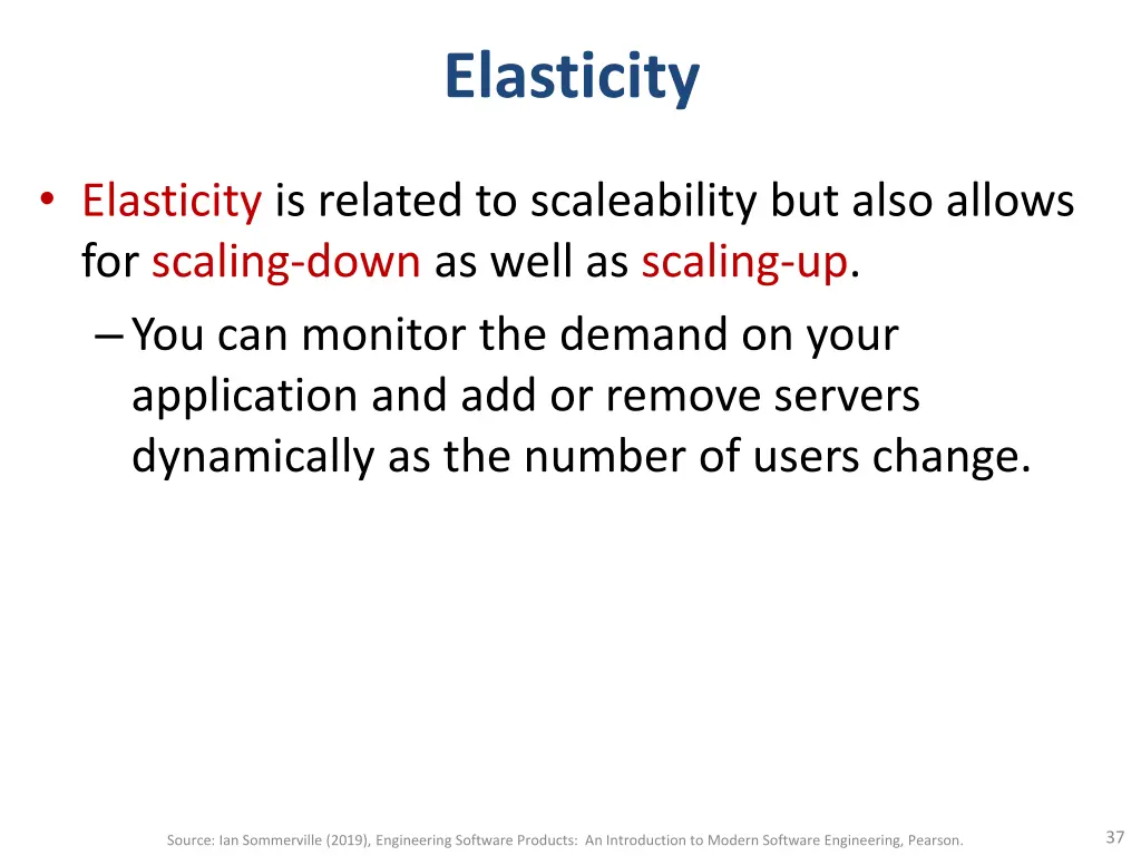 elasticity
