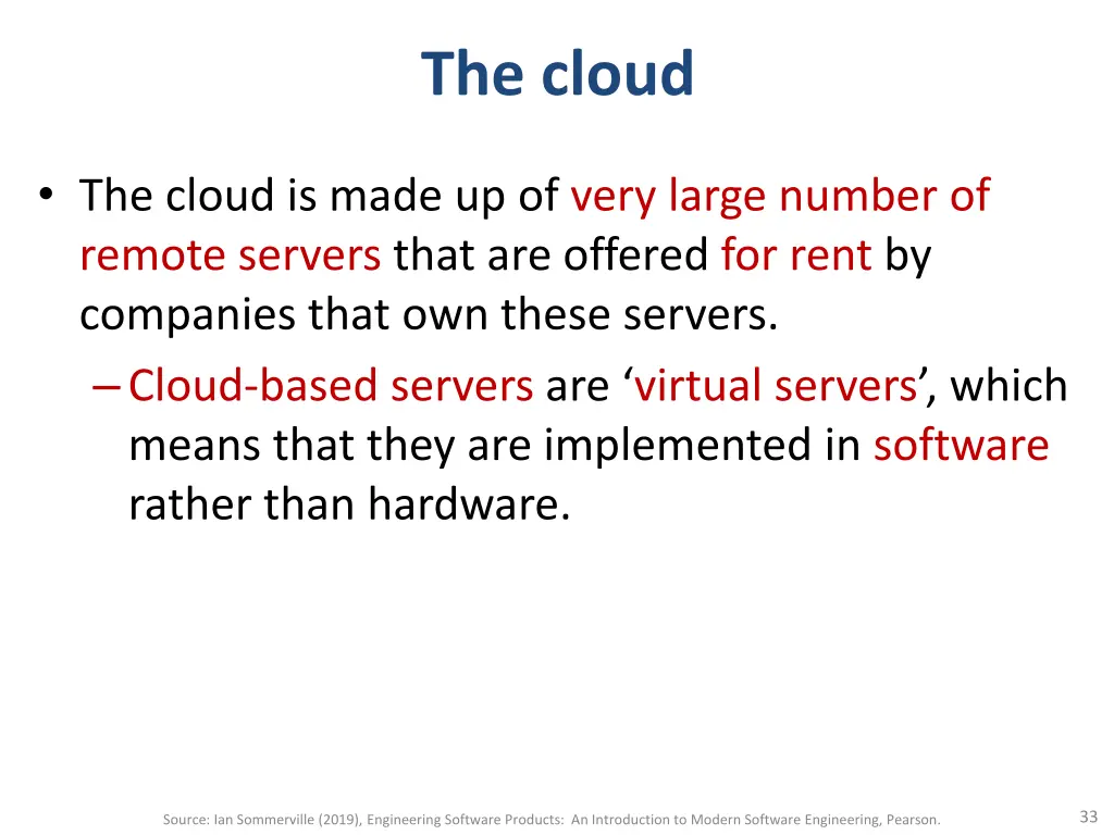 the cloud