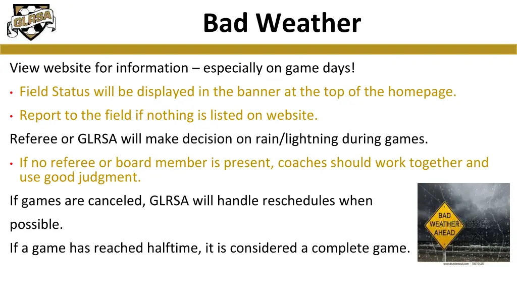 bad weather
