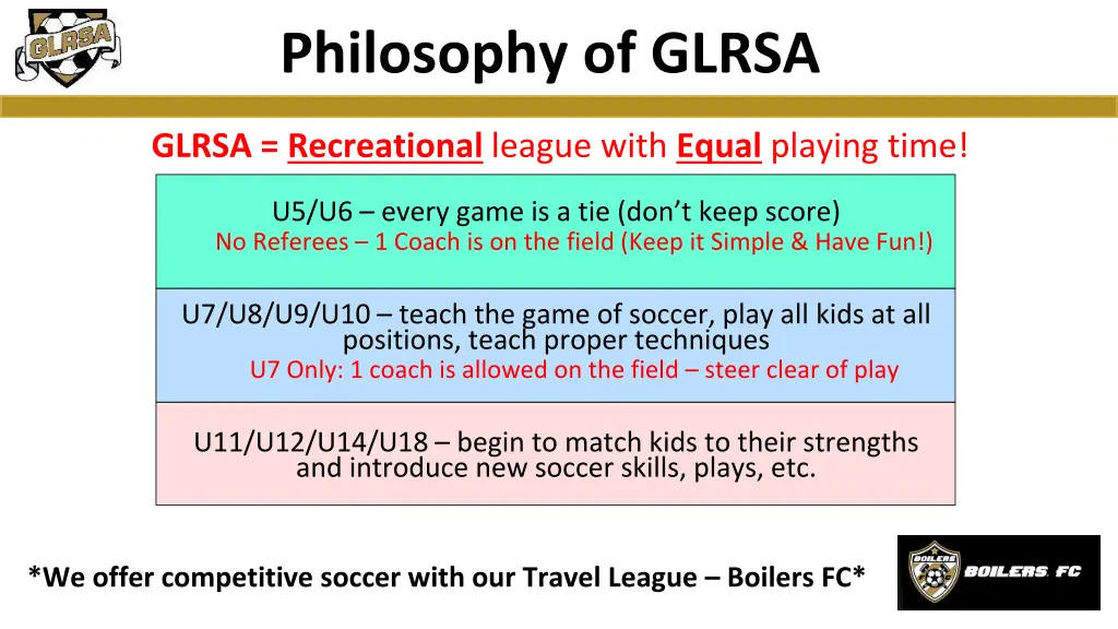 philosophy of glrsa