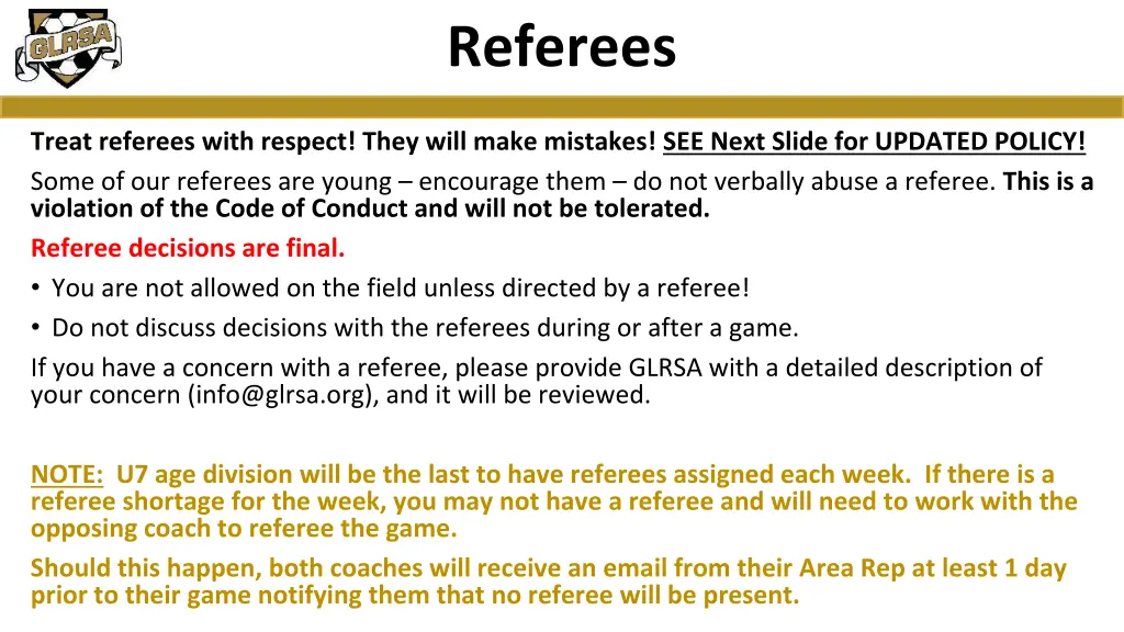 referees