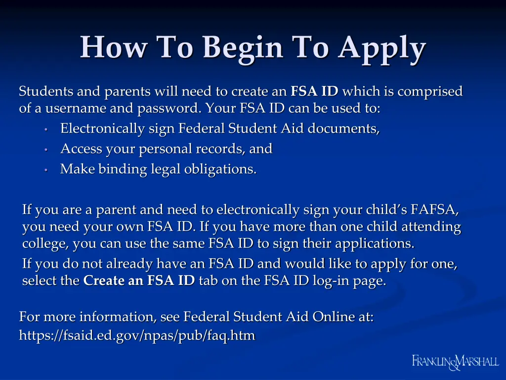 how to begin to apply