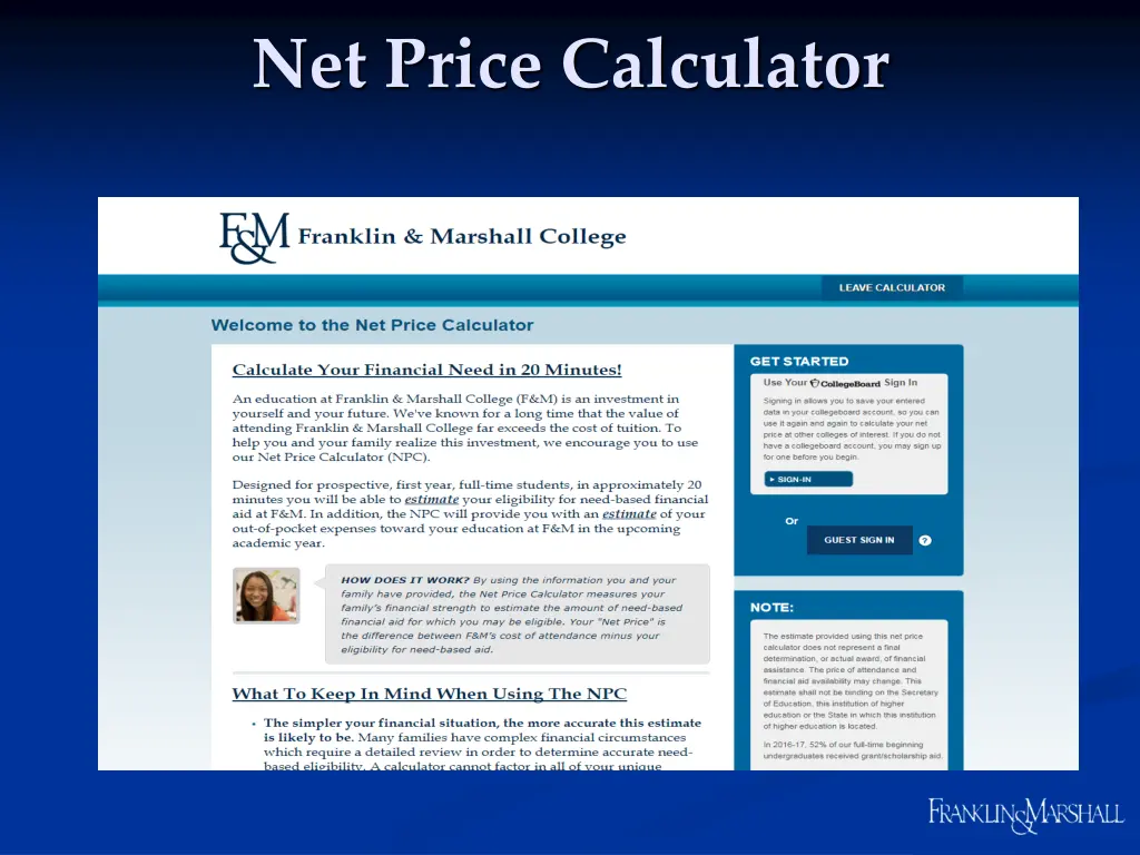 net price calculator