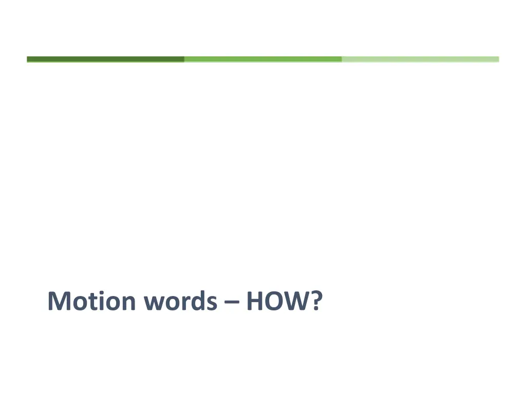 motion words how