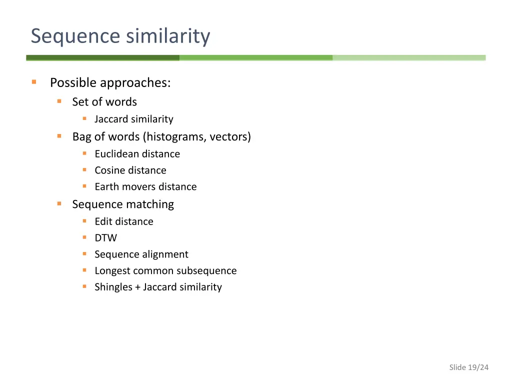 sequence similarity