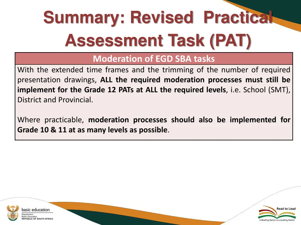 summary revised practical assessment task 3
