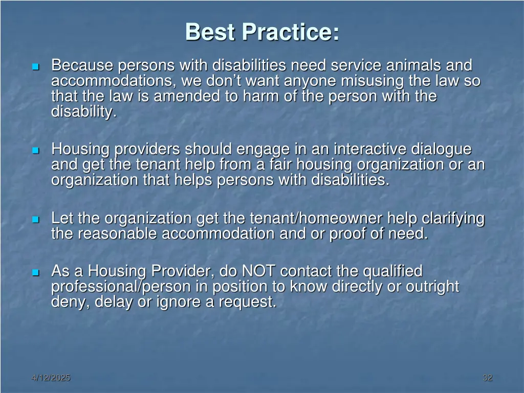 best practice