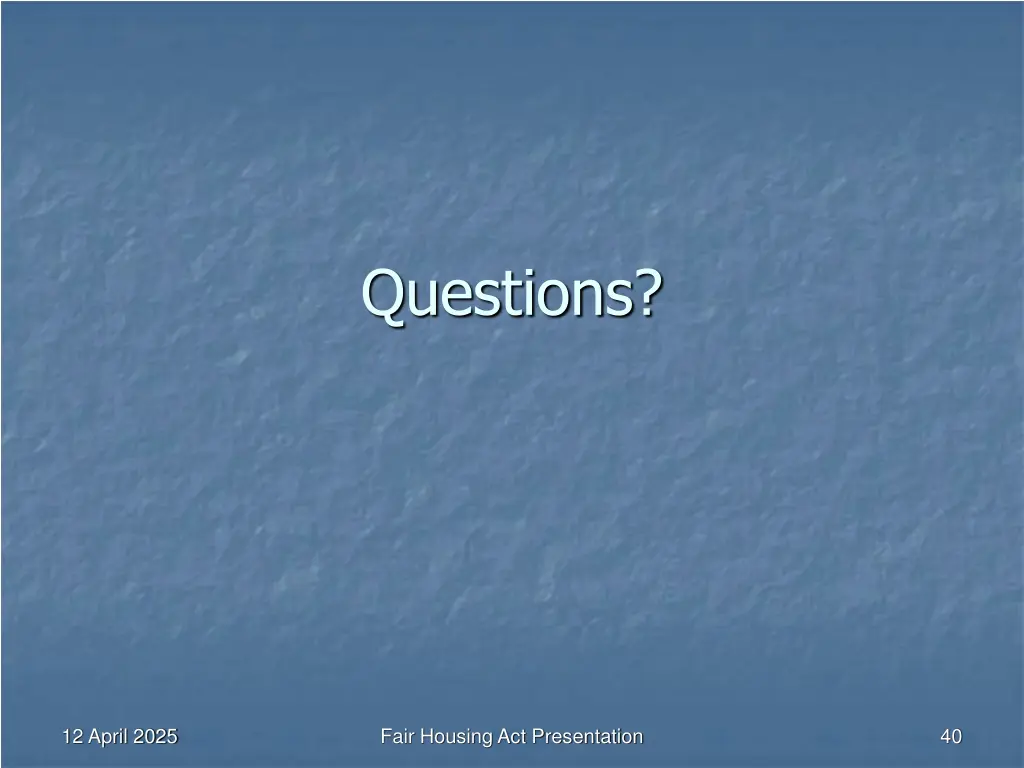 questions