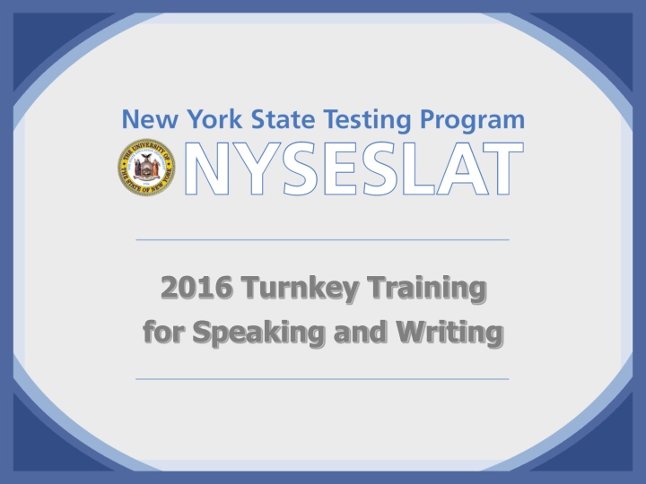 2016 turnkey training for speaking and writing