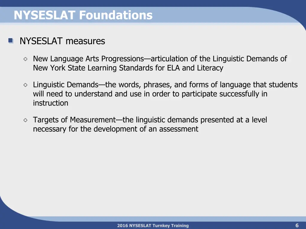nyseslat foundations