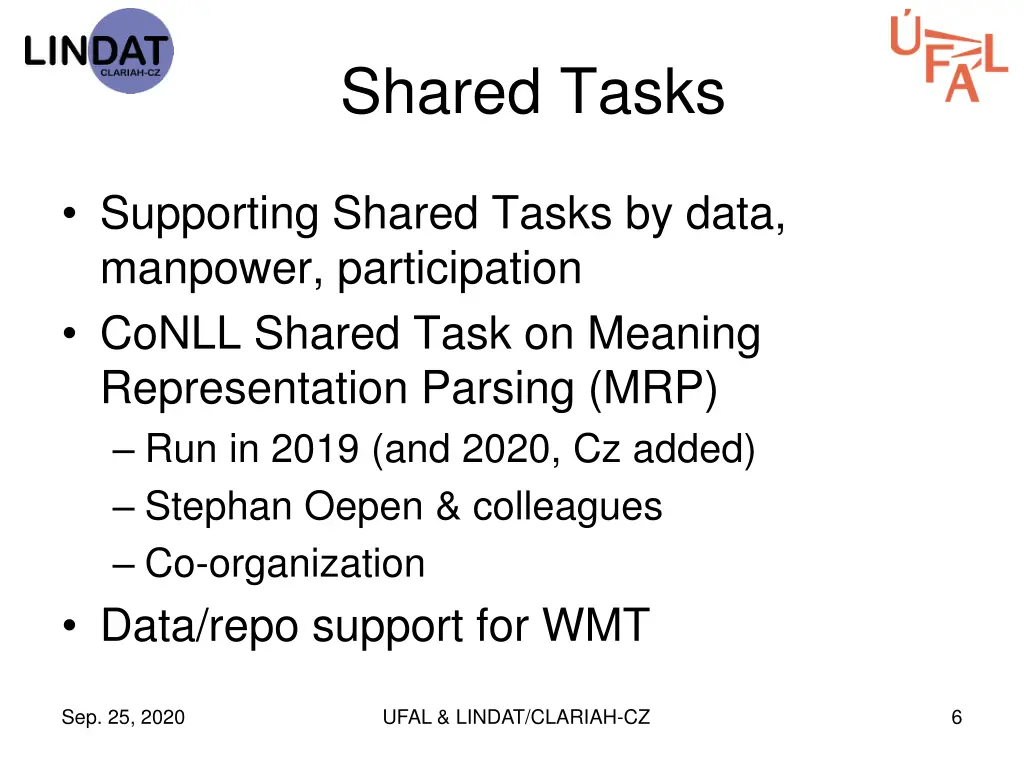 shared tasks