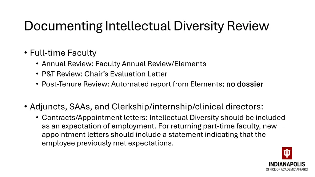 documenting intellectual diversity review