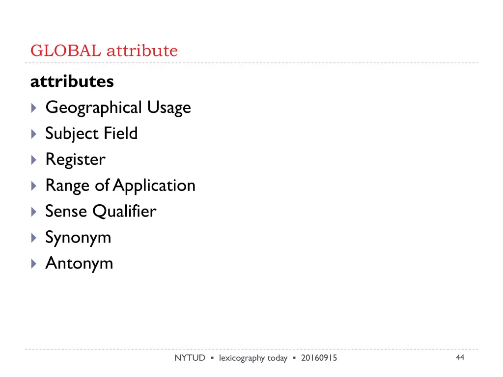 global attribute
