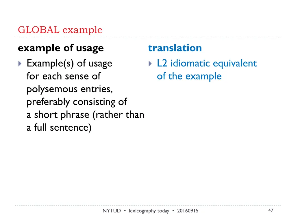 global example