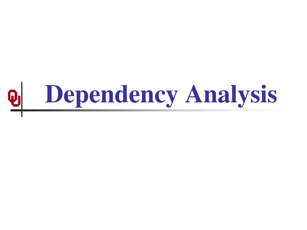 dependency analysis