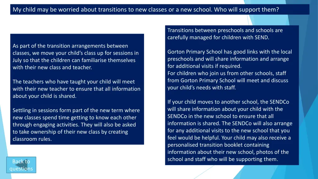 my child may be worried about transitions