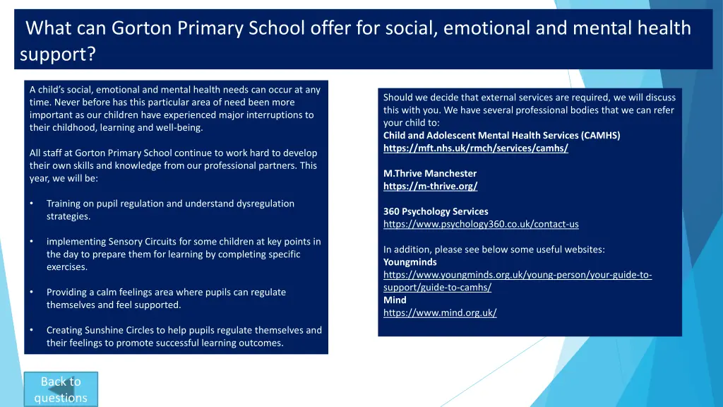 what can gorton primary school offer for social