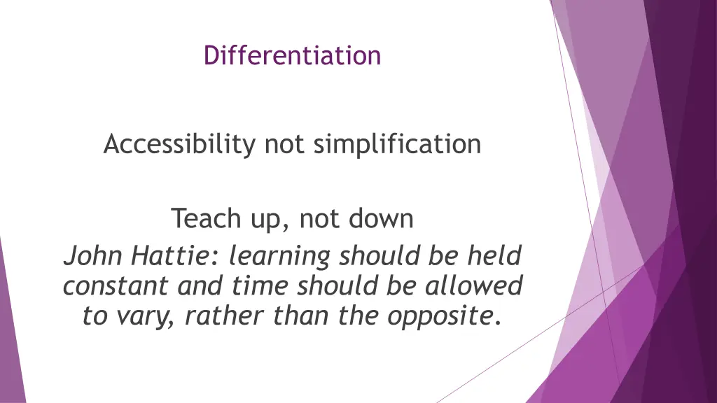 differentiation