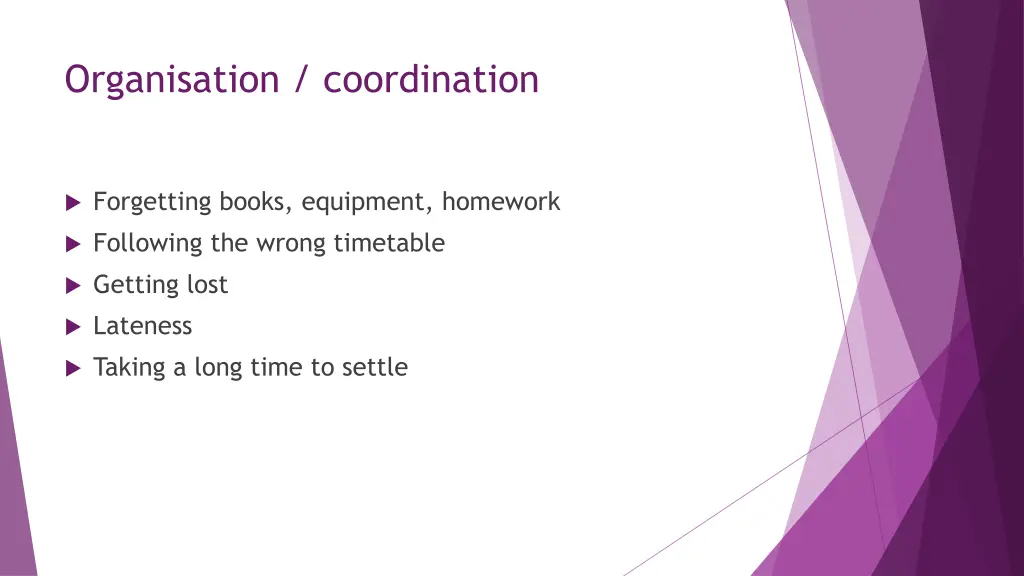 organisation coordination