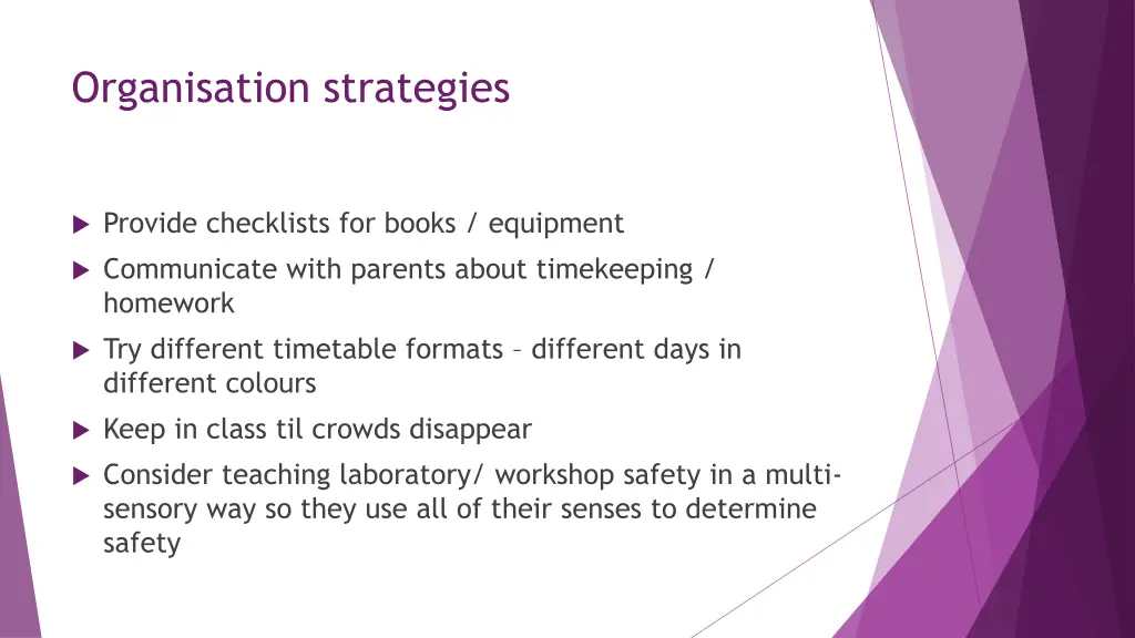 organisation strategies