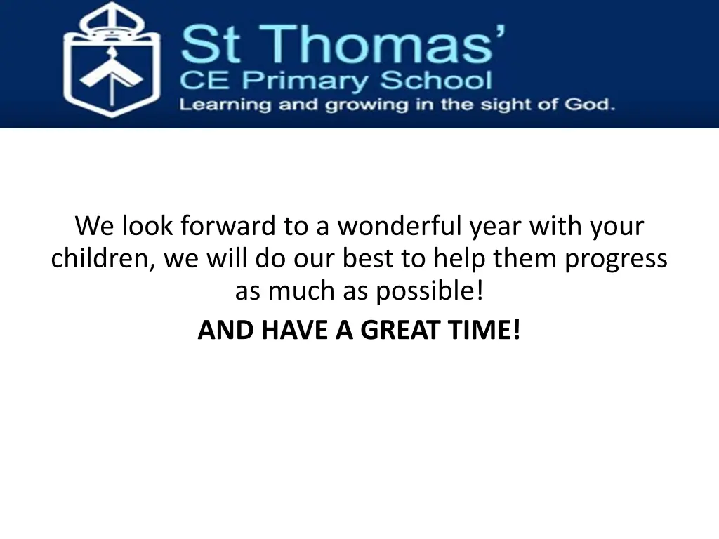 we look forward to a wonderful year with your