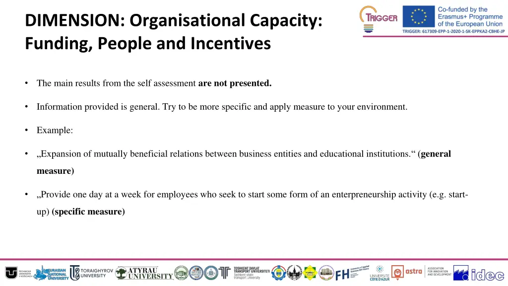 dimension organisational capacity funding people