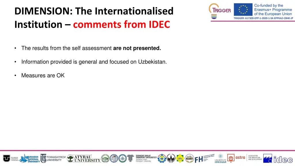 dimension the internationalised institution