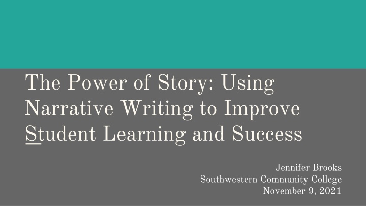 the power of story using narrative writing