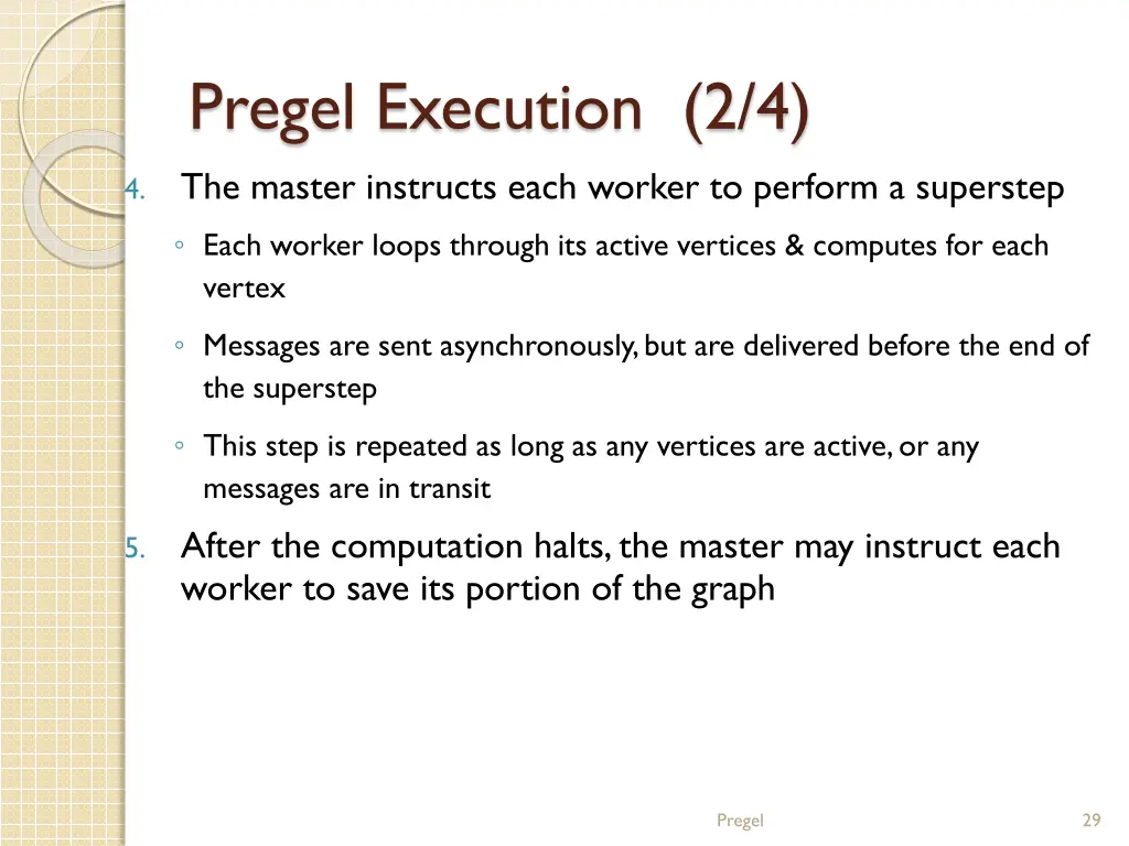 pregel execution 2 4