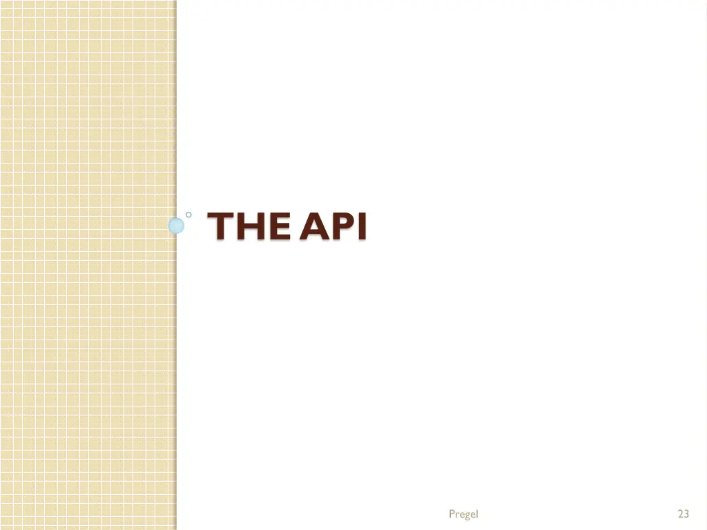 the api